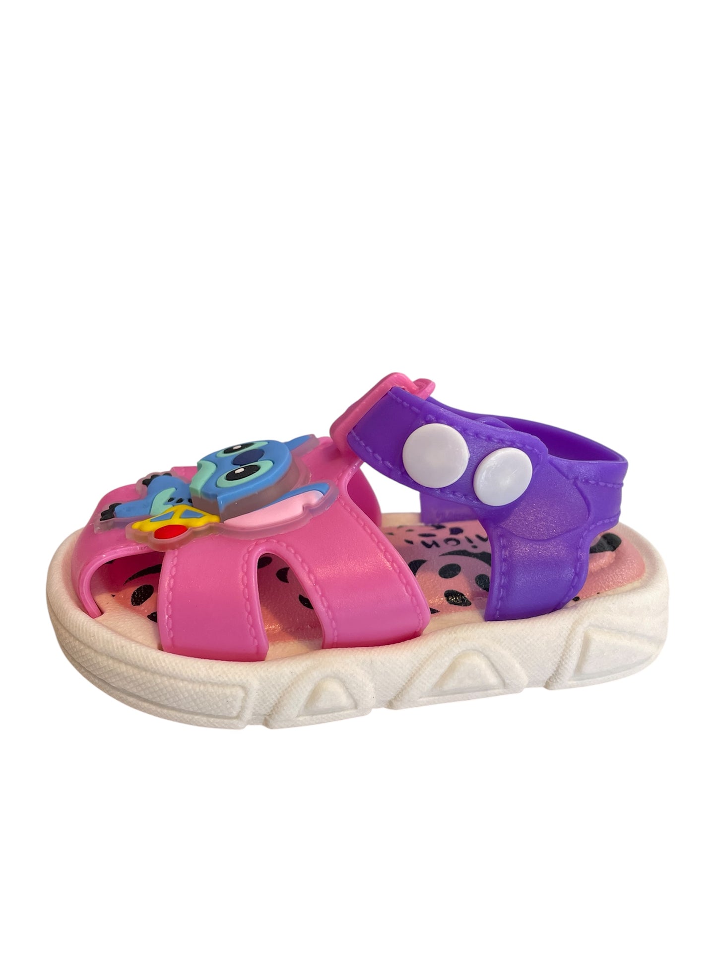 Sandalia Pillona Led Stitch Rosa