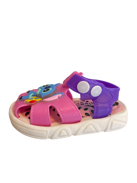 Sandalia Pillona Led Stitch Rosa