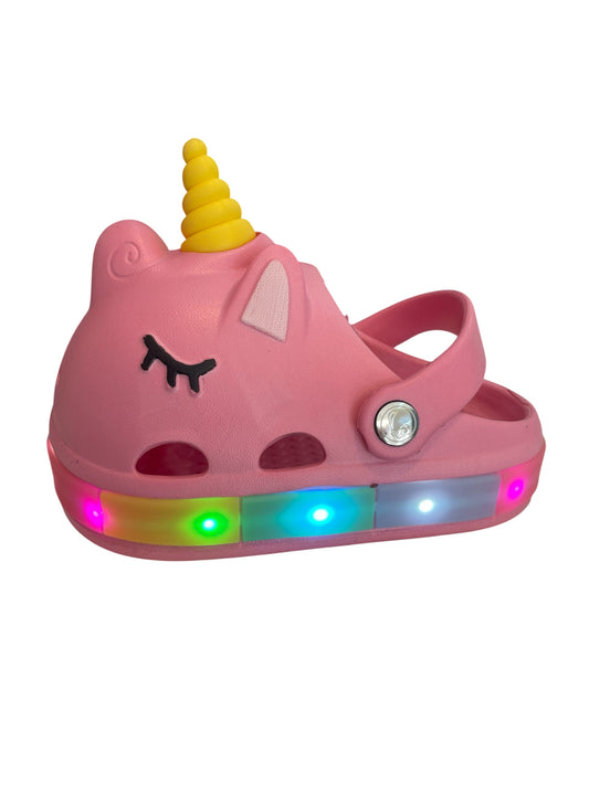 Crocs Unicornio Rosa Led