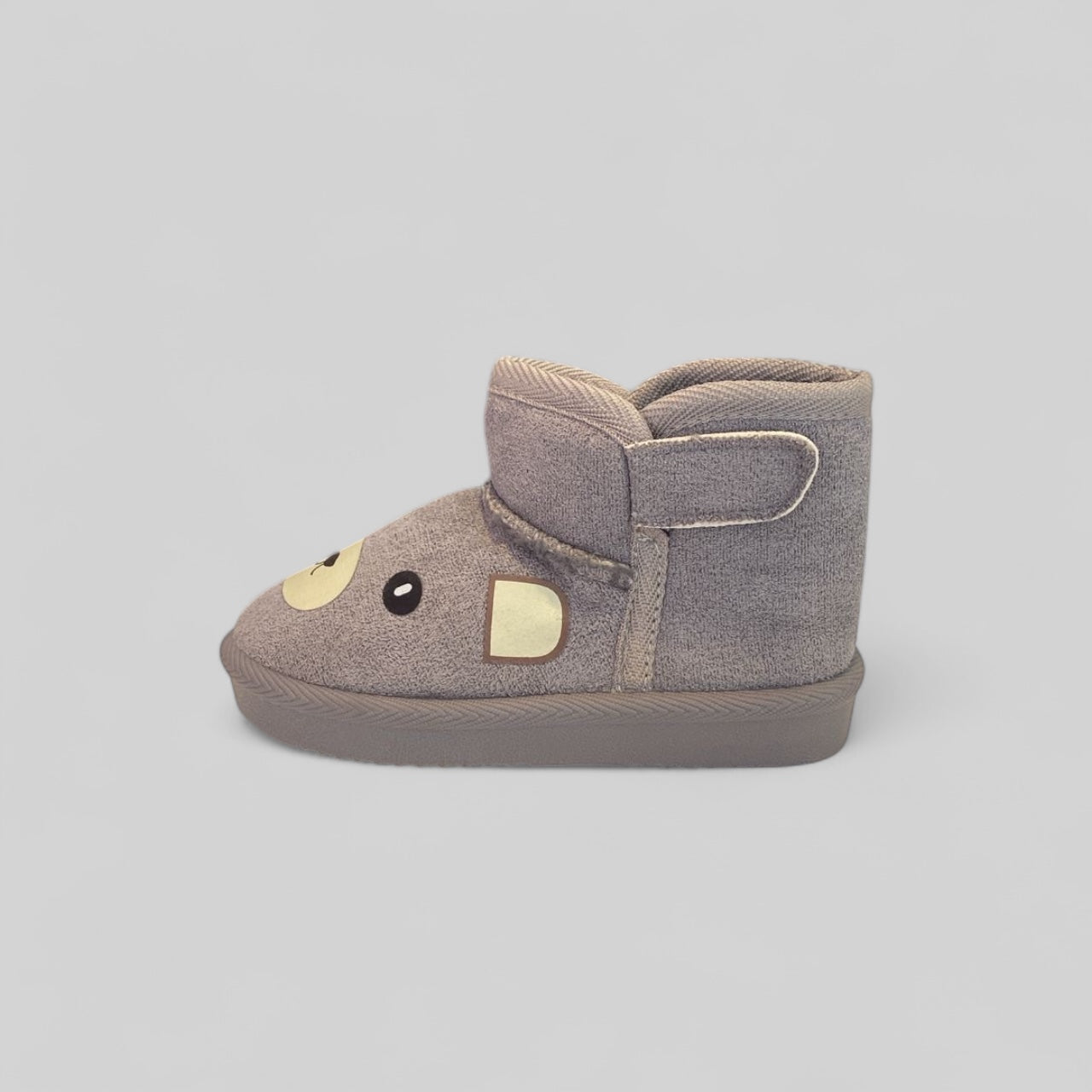 Pantufla botin osito gris