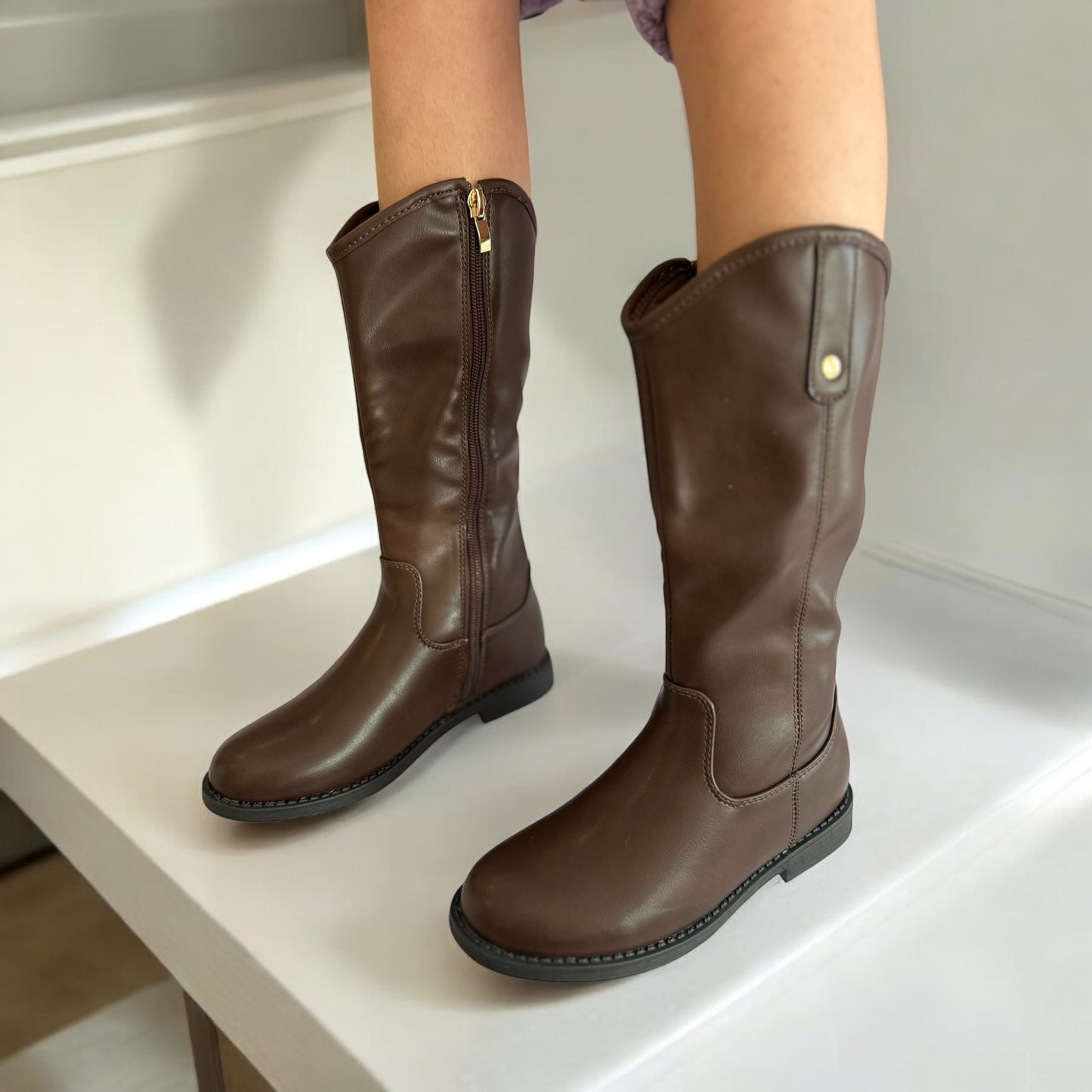 Bota alta Brown