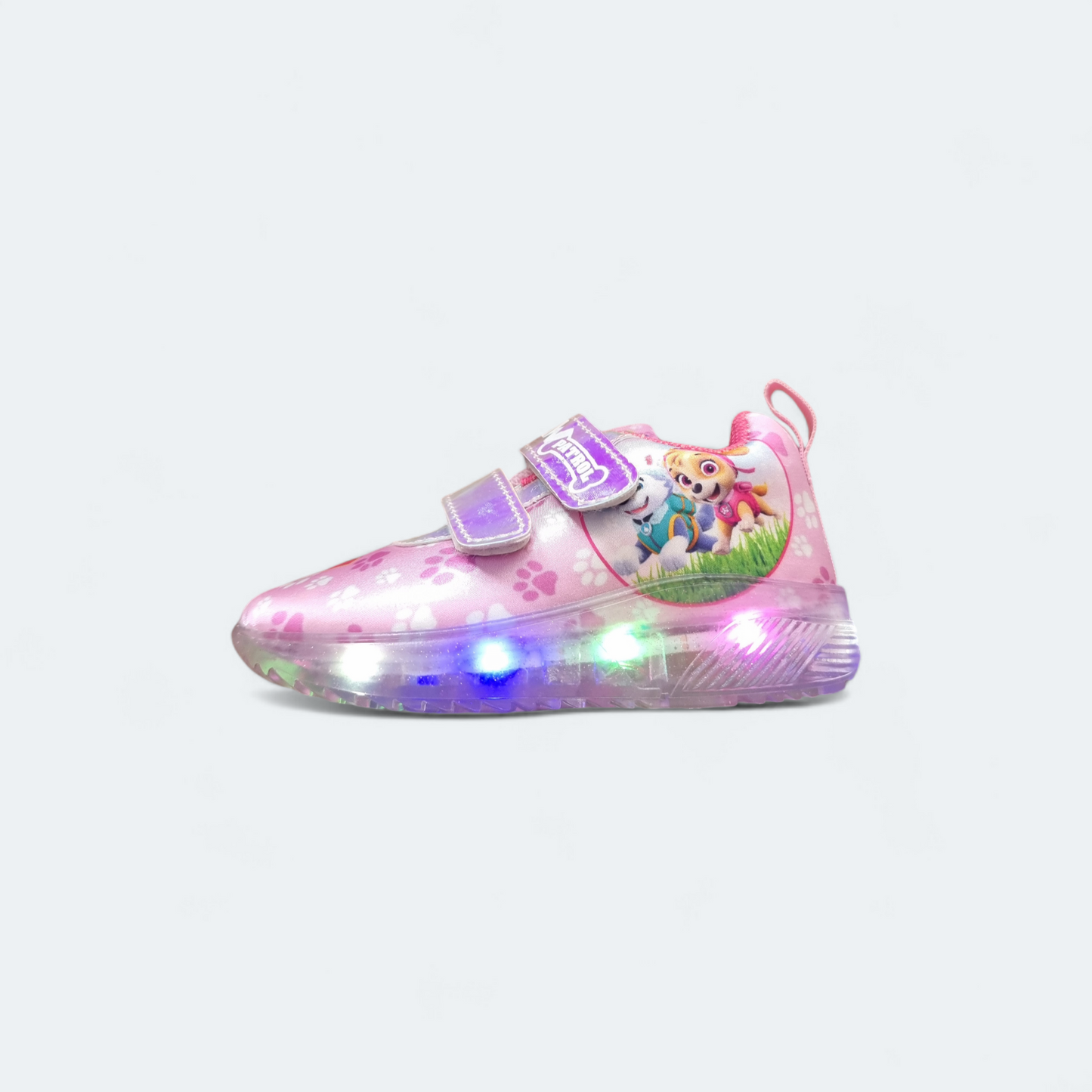 Tenis Paw Patrol rosa led