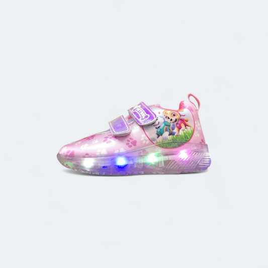 Tenis Paw Patrol rosa led