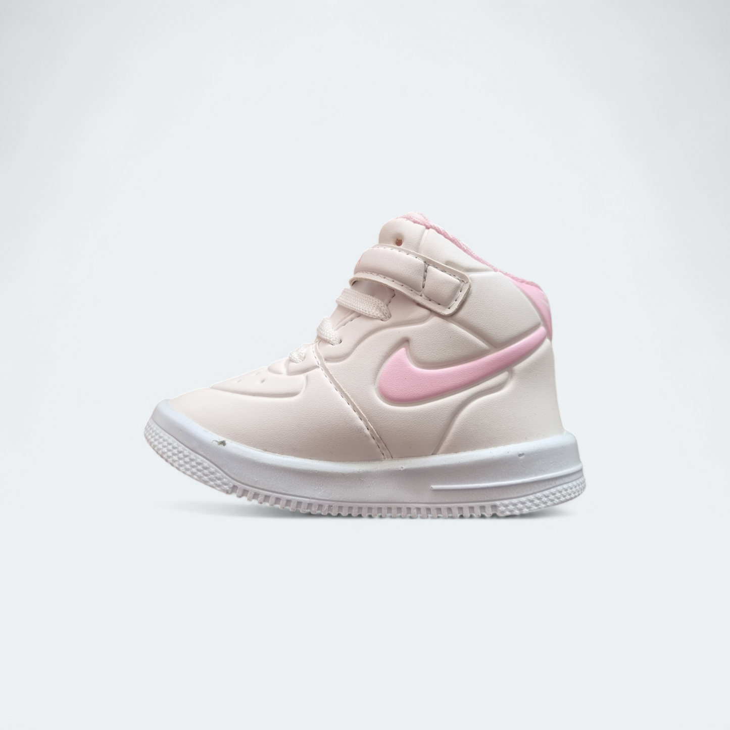 Tenis AF1 blanco/rosa bebé